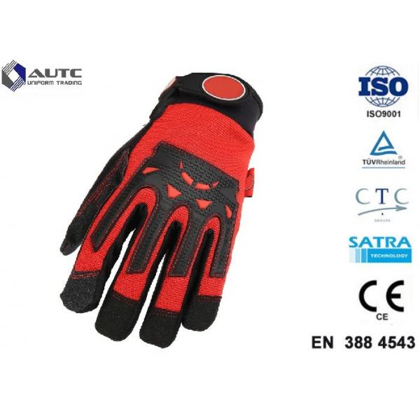 Quality Nitrile Mens Safety Hand Gloves Comfortable Fit Dexterous Durable Impact Protection for sale
