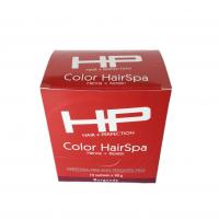 China Custom Perforated Printed Cosmetic Boxes Hair Spa Paper Packing Box Glossy Lamination factory