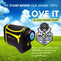 Quality Black Yellow 6X25mm Golf Laser Rangefinder Outdoors Golf Rangefinder With Slope for sale