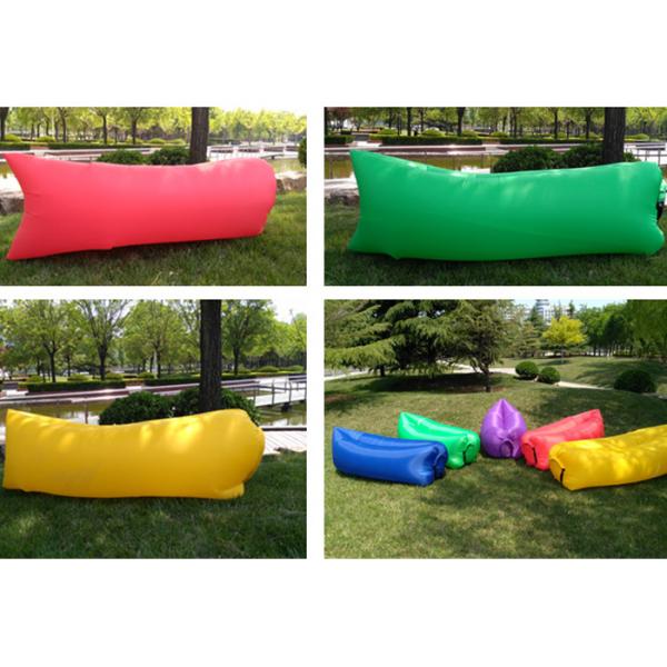Quality 260cm X 70cm Nylon Comping Inflatable Sleeping Bag Hangout Fashion for sale