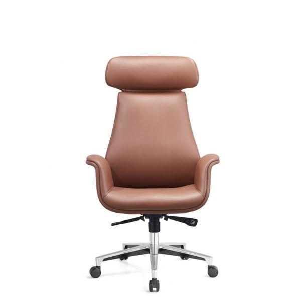 Quality ODM Leather Executive Desk Chair Centre Tilt Mechanism for sale