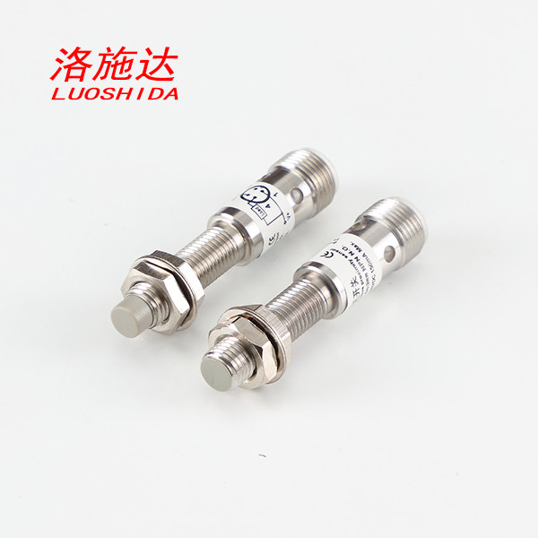 Quality M8 Shorter 53mm Cylindrical Inductive Proximity Sensor Switch With M12 4 Pin Plug Connector for sale