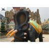 China Infrared Self - Acting Life Size Fiberglass Dinosaur Statue In Amusement Park factory