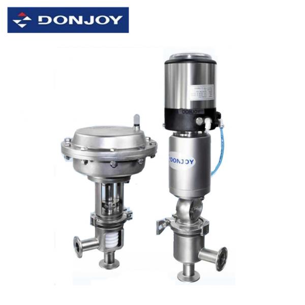 Quality Stainless Steel Pneumatic Actuator Valve For Aseptic Regulating With Controller for sale