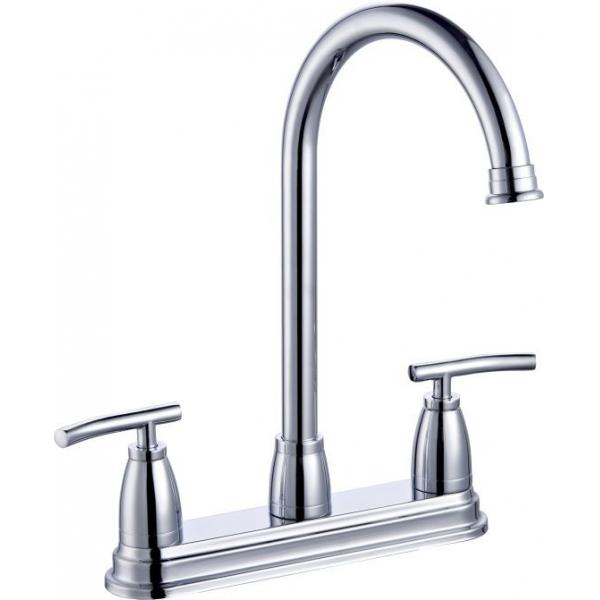 Quality 8'' Centerset Kitchen Sink Faucets Two Handles OEM ODM Quick Installation for sale