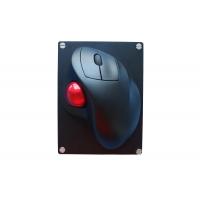China Military IPX6 Rated Ergonomic Wireless Trackball Mouse CNC Aluminum Rugged Back Plate for sale