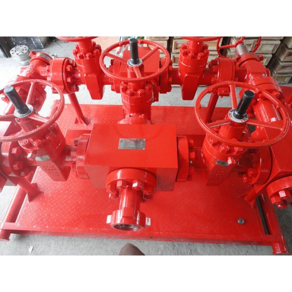 Quality High Pressure Hydraulic Choke Manifold Oil And Gas Drilling Equipment 3 1 / 8" X for sale