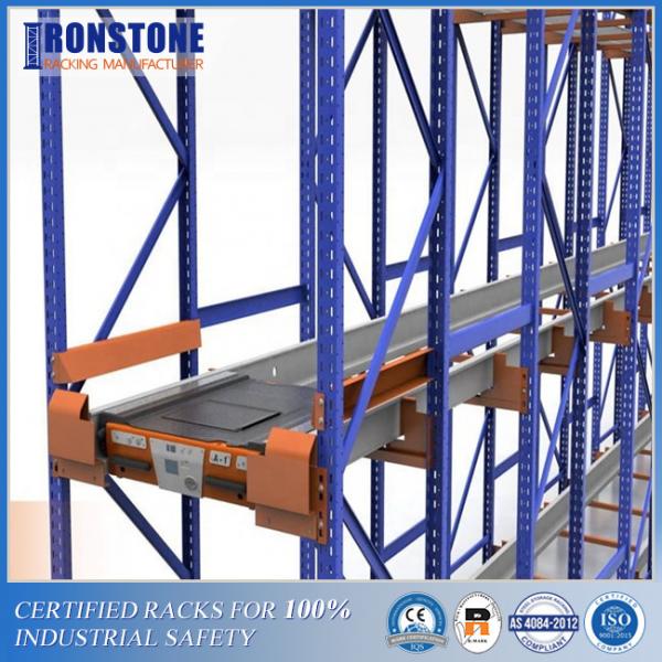 Quality Durable Lithium Battery Radio Shuttle Pallet Rack System With High Volume Low SKUS for sale
