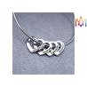 China 10.5g Heart Charm Womens Engraved Bracelets Bangles factory