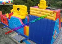 China Water - Proof Minion &amp; Spongebob Inflatable Amusement Park With PVC Vinyl factory