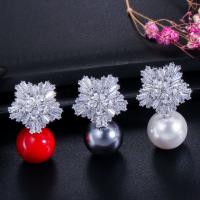China Fashion zirconia earrings cz earrings classic simple earrings design jewelry earrings necklace jewelry set for sale