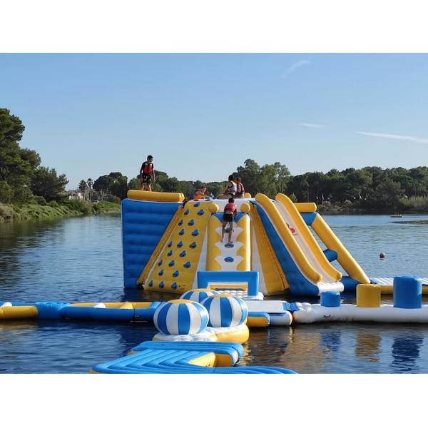 Quality Children Water Sports Equipment Inflatable Water Park 200 People Capacity for sale