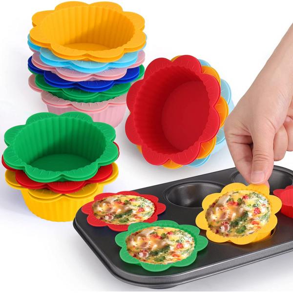 Quality Multicolor Reusable Silicone Cake Tin , Durable Silicone Liners For Baking Trays for sale