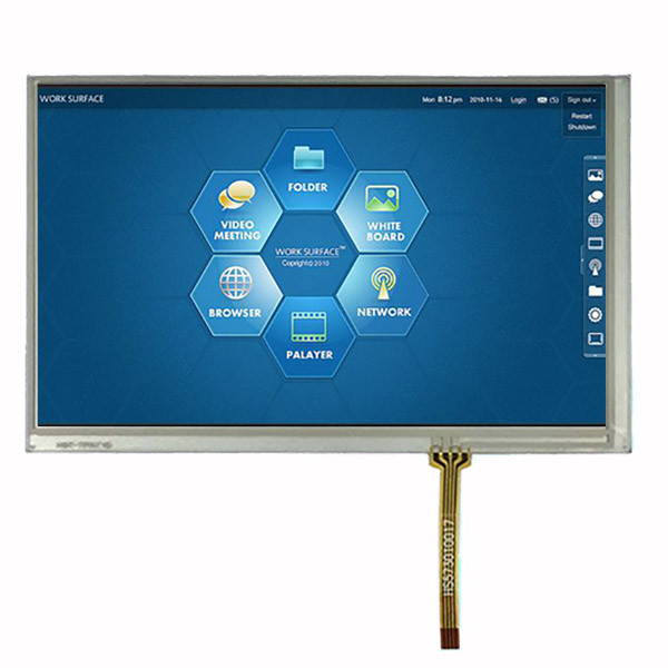 Quality 7 Inch Industrial TFT Display 40 Pin 800x480 RGB Interface With Resistive Touch Screen for sale