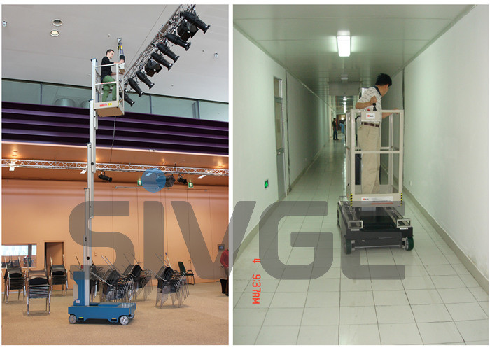 China GTWZ6-1006 Hydraulic Lift Ladder Single Mast Mobile Elevating Working Platform factory