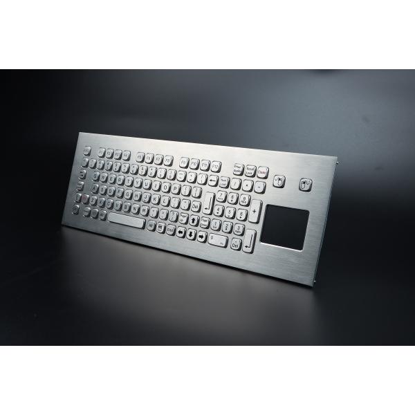 Quality Metal Stainless Steel Industrial Keyboard With Touchpad For Kiosk for sale