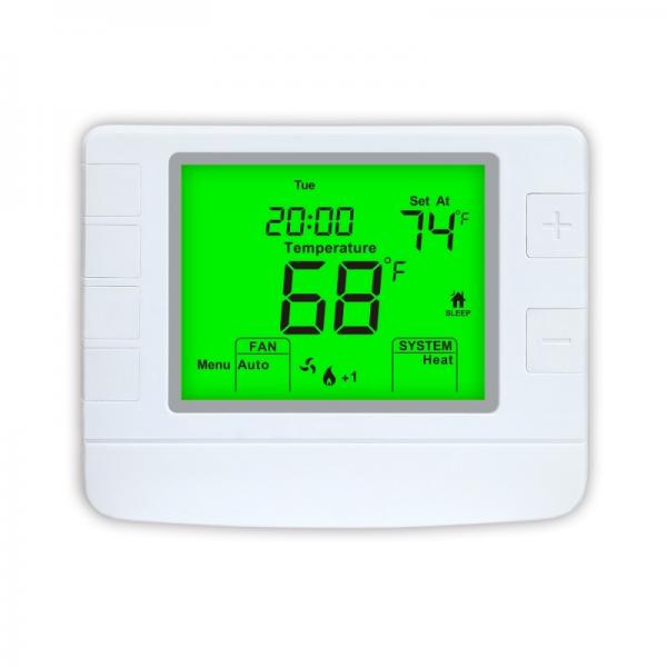 Quality Non-programmable Heat Pump Thermostat With Flame Retardance ABS for sale
