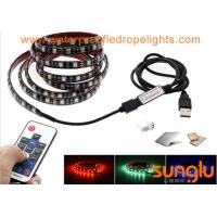 china USB Powered 5V RGB Black Flexible LED Strip Lights for TV Back Lighting , Desk , Trucks