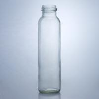 China Industrial Beverage General Flint Glass Water Bottle with Screw Cap 350ml 500ml 750ml factory
