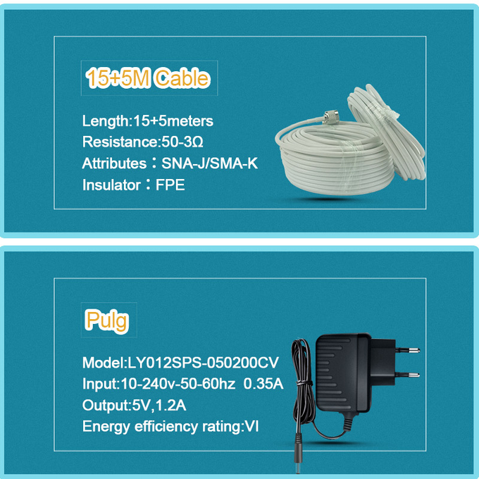 Multi-band Mobile Signal Booster 800/900/1800MHz Amplifier Repeater 2G 4G 13