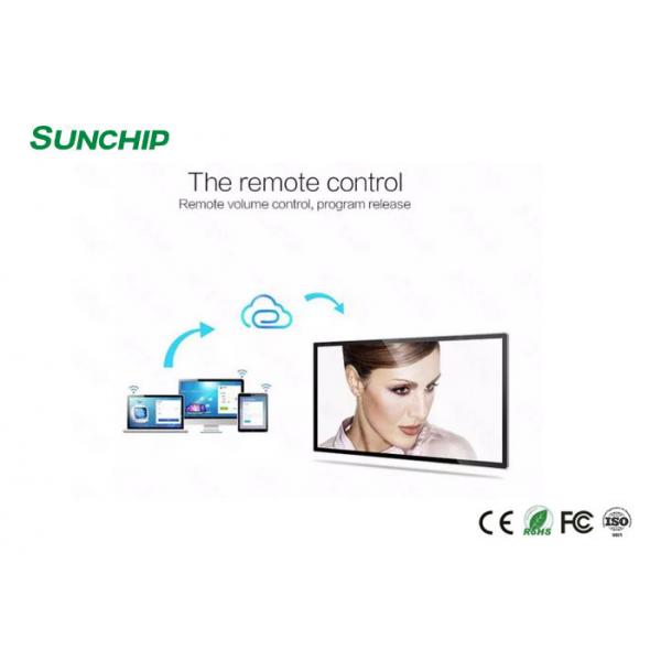 Quality 43 Inch LCD Wall Mounted Digital Advertising Display With WIFI LAN 4G LTE for sale