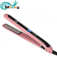 China Titanium LED Digital 1 Inch Hair Straightener Flat Iron MCH Heater PPS Material factory