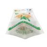 China 3 Layer 3 Side Seal Pouch With Hard Handle , Custom Sticker 50kg Rice Bag factory