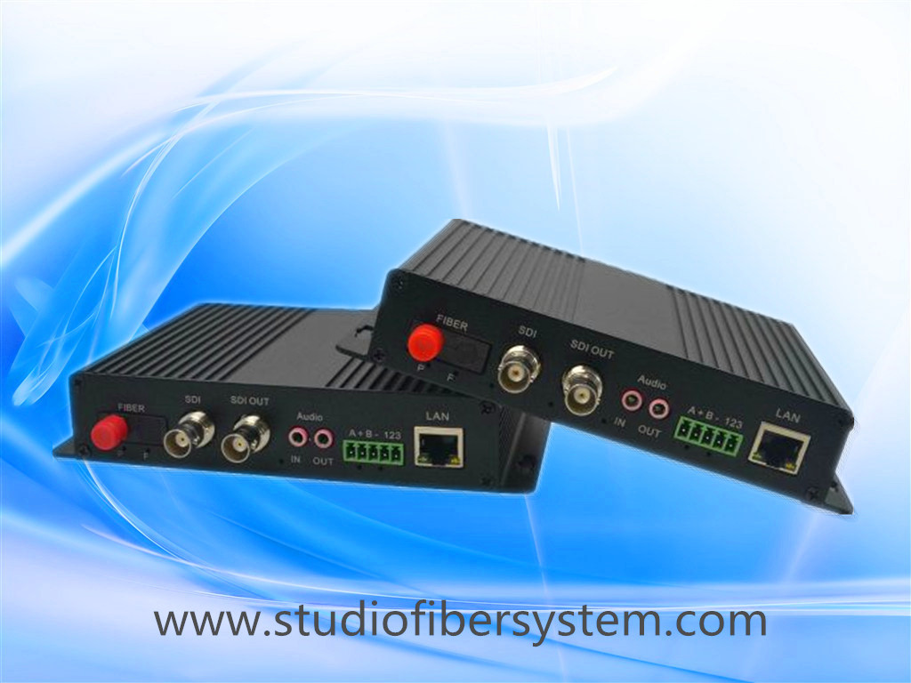 China 1Bidirectional 3GSDI&1BIDI analog audio&10/100M Ethernet&RS232/485/422 to fiber media converter factory
