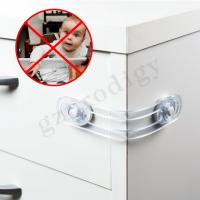 China Multipurpose PVC Safety Cupboard Locks , Transparent Safety Latches For Cabinets factory