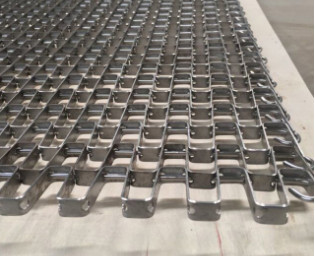 Quality 20cm-200cm Stainless Steel Conveyor Belt Wall Cladding Metal Mesh for sale
