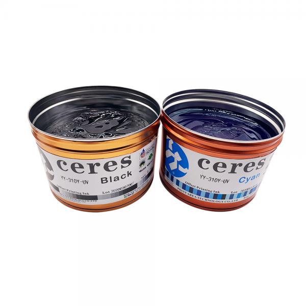 Quality Ceres Offset Uv Printing Ink CMYK Plastic PVC Fast Drying High Gloss for sale