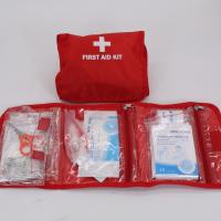 China Gauze Medical Tape Bandages Promotional Portable First Aid Bag Kit 2 Inch 1/2 Inch factory