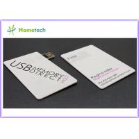 China Full Color Logo Printing Credit Card USB Storage Device / Business Card USB Flash Drive factory