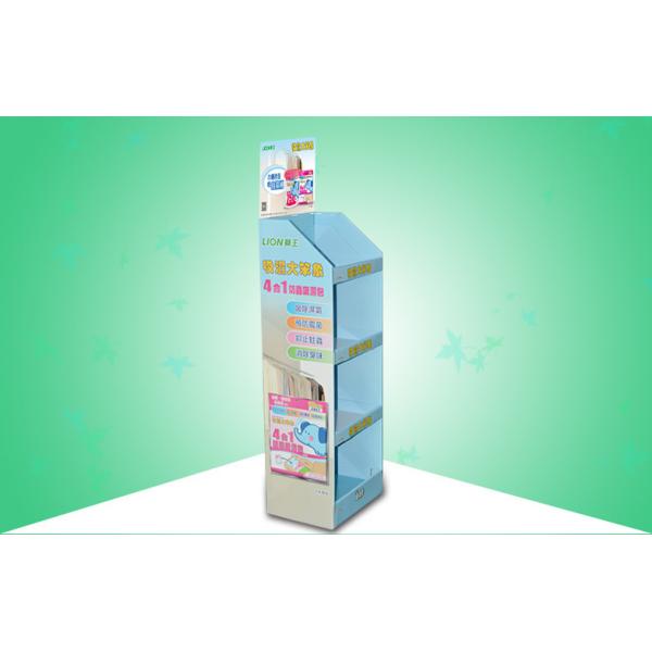 Quality 100% Eco Friendly Corrugate Cardboard Display Stands Promoting Insect Resistant for sale