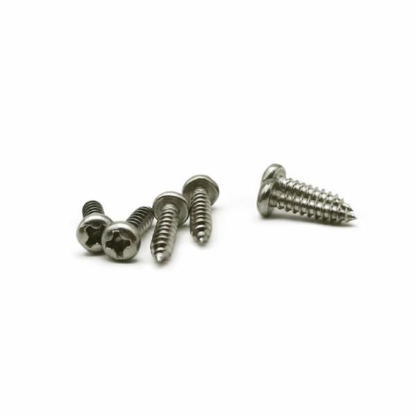 Quality PA3.0X12 Stainless Steel Pan Head Self Tapping Screws Cold Forging for sale