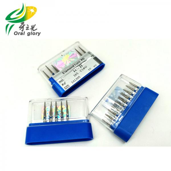 Quality Oral Glory Dental Diamond Burs 10pcs/Set For High Speed Hand Piece for sale
