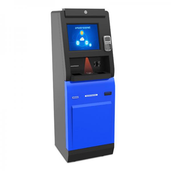 Quality 8GB Touch Screen Cash Deposit Machine Kiosk Currency Exchange Atm Machine for sale