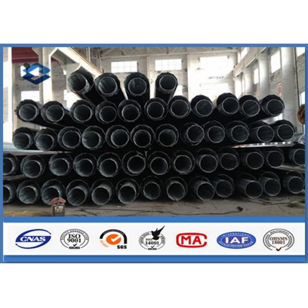Quality Direct Burial Type Polygonal Shape 3-20mm Thick Power Transmission Utility Steel Pole for sale