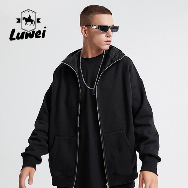 Quality Unisex Heavyweight Cotton Hoodie Pullover Oversized Male Blank Sweatshirts for sale