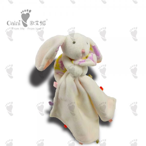 Quality Huggable Stuffed Square Bad Bunny Navy Plush Comforter PP Cotton Loveable 26.5cm for sale