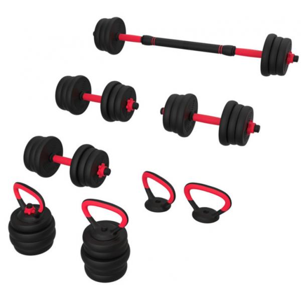 Quality Multifunctional Cement Dumbbell Barbell Sets Dumbbell Barbell Kettlebell Set For for sale