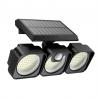 China 218LED 3 Heads 650lm Solar Power LED Lamp 1.3W IP64 Waterproof Wall Light factory