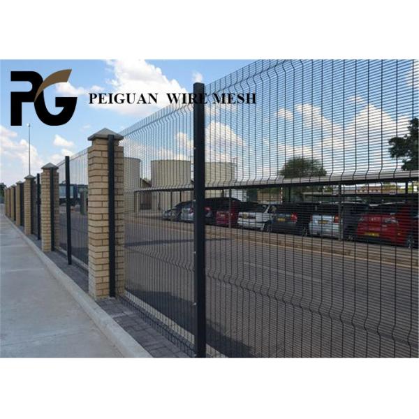 Quality 1.8m Black Galvanized Anti Climb Fence Easily Assembled for sale