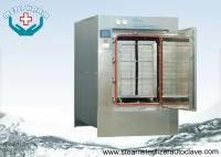 China Automatic Hinge Door Medical Waste Autoclave Steam Sterilizer With Touch Screen PLC System factory