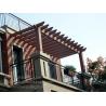 China plastic wood balcony pergola,customized size pergola for your balcony factory