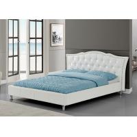 China Bed Frame Full Size - Platform Bed with Faux Leather Upholstery headboard factory