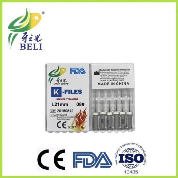 Quality Belident brand High Precision Endo Hand Files 21mm 25mm 28mm 31mm K / H Files for sale