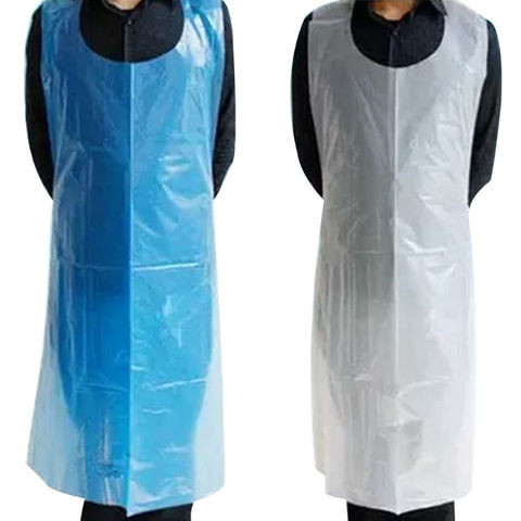 Quality Lightweight HDPE Disposable Aprons Waterproof For Food Processing for sale