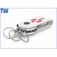 China USB 2.0 UDP Leather Keychain Flash Memory Drive 32GB USB Flash Drive for sale