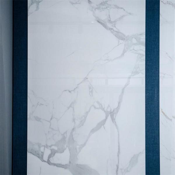 Quality Glazed Polished Porcelain Marble Sintered Stone Tile Wall Slab Simple Design for sale